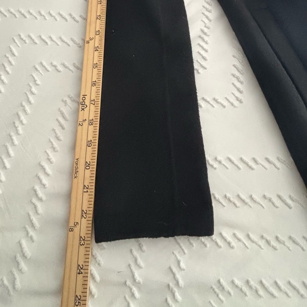 EILEEN FISHER VINTAGE BLACK WOOL SWING COAT (NEHRU) STAND UP COLLAR SZ XS- S - Picture 16 of 16